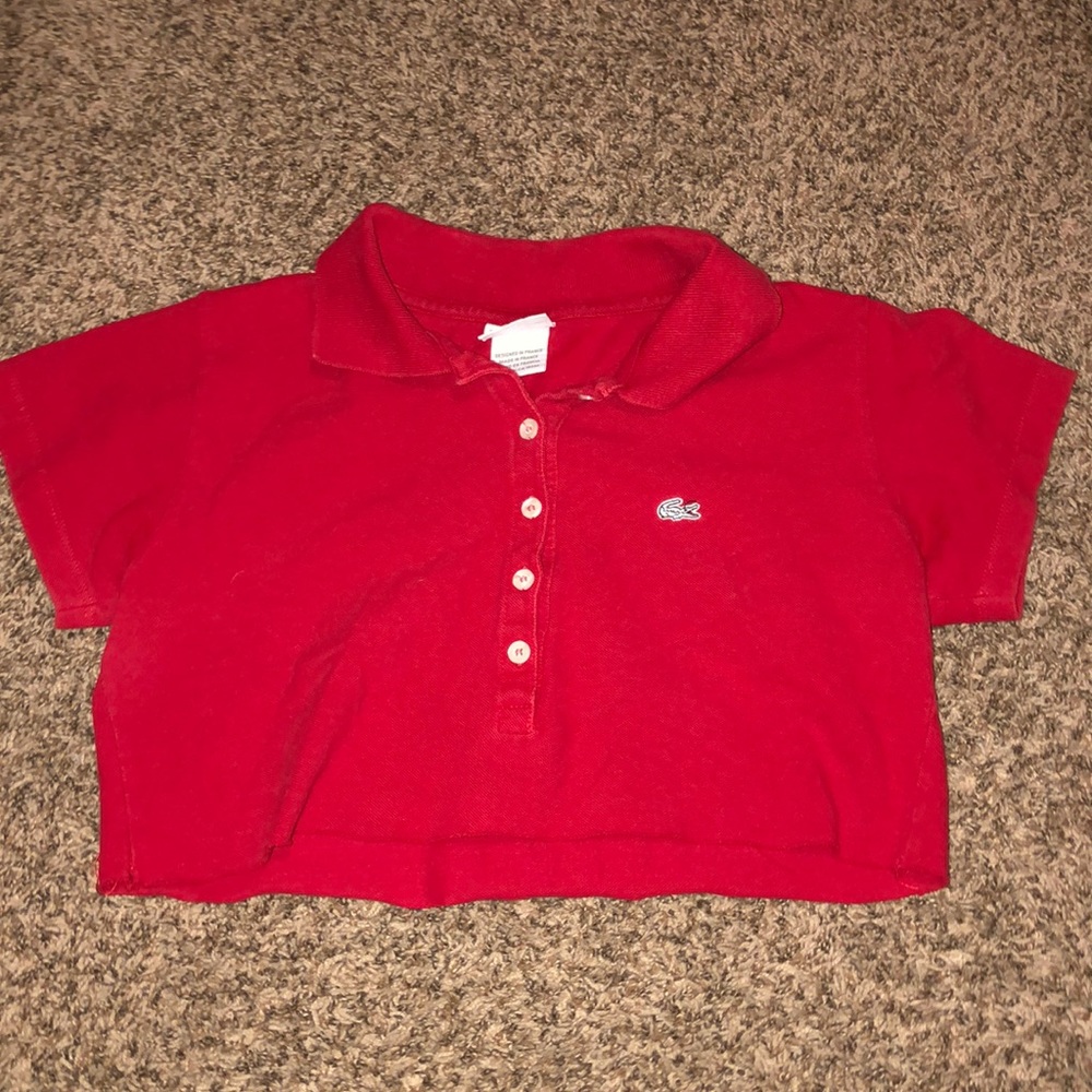 Lacoste cropped shirt
